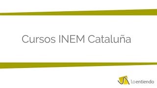 Cursos Inem Cataluña [upl. by Arzed851]