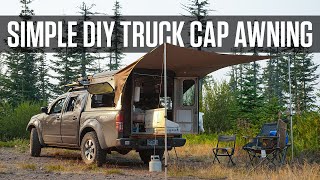 Super Simple DIY Awning for Canopy Shell Camping [upl. by Cadell853]