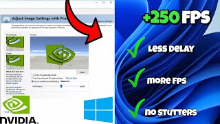 NVIDIA CONTROL PANEL BEST SETTINGS FOR HIGH FPS IN ANY GAME BOOST FPSamp 0 INPUT DELAY 2022 [upl. by Magna]