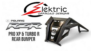 2020 Polaris RZR Pro XP and Turbo R Rear Elektric Offroad Designs Volt Bumper [upl. by Isadora949]