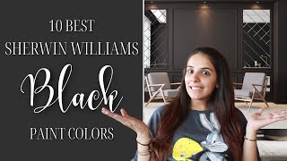 10 BEST Sherwin Williams BLACK Paint Colors [upl. by Tuckie]