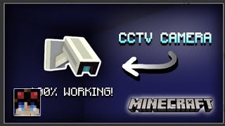 Minecraft PE How to make a Working CCTV Camera [upl. by Spielman128]