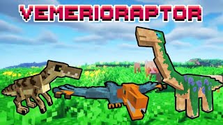 🦖VEMERIORAPTOR MOD MINECRAFT 1201🥚  ¡DINOSAURIOS en el OVERWORLD [upl. by Ecinev]