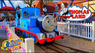 Drayton Manor Park  Thomas Tain At Thomas Land UK [upl. by Aneeg]