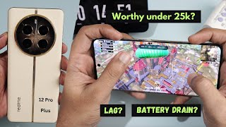 Realme 12 Pro Plus BGMI Test ⚡️ With FPS Meter  Battery Heating Test [upl. by Aihsatal]