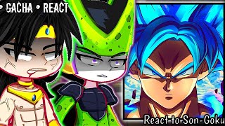 Dbz Villains React To KakarotSonGoku  Dragon Ball Super  Tiktok  Gacha React [upl. by Alverta]