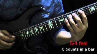 Guitar Lessons  Odd Time Signature 54 58 amp 516  Apernit Singh [upl. by Nebra]