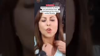 PATRICIA CHIRINOS SE ALTERA con periodista al ser CUESTIONADA por chats y audios FILTRADOS shorts [upl. by Chrissy]