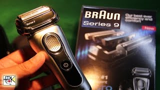 Braun Serie 9 Rasoio Elettrico maschile a Lamina con Sistema CleanampCharge SyncroSonic [upl. by Shamus535]