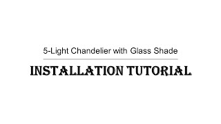 5Light Chandelier with Glass ShadeHAT050 [upl. by Waiter]