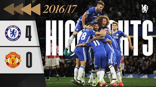 ⏪️ Chelsea 40 Man Utd  HIGHLIGHTS REWIND  Blue GOAL FEST sinks Mourinhos United  EPL 1617 [upl. by Ylesara]