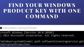 Find the License Key of your Windows [upl. by Brit]