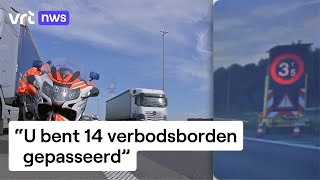 Vrachtwagens blijven weekendverbod op viaduct van Vilvoorde overtreden [upl. by Giliana]