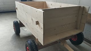 Making a DIY hand pulled wagon from wood [upl. by Thetos]