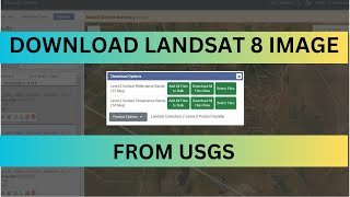 HOW TO DOWNLOAD LANDSAT 8  USGS EARTHEXPLORER [upl. by Kimitri]