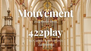 Mouvement  Reitze Smits amp Bart Jacobs Organ duo 422play [upl. by Essilec]