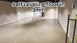 Self Leveling Floor •Timelapse• done at Rotterdam BPServicesEurope Thomsit Flooring selfleveling [upl. by Gamali]