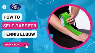 How to Tape Tennis Elbow » Kinesiology Taping Instructions » CureTape [upl. by Heddie387]