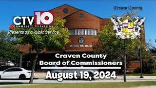 Craven County Board of Commissioners Regular Meeting [upl. by Ilellan]