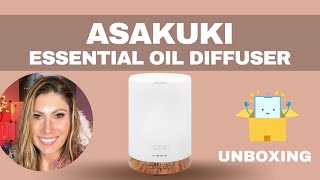 Unboxing of the ASAKUKI 300ML Essential Oil Diffuser Quiet 5in1 Premium Humidifier [upl. by Redford43]