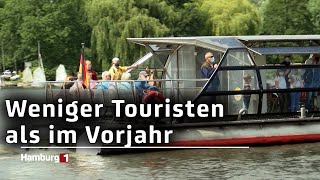 Weniger Touristen besuchen Hamburg im Juli [upl. by Nerdna]