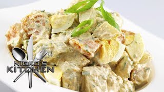 GERMAN POTATO SALAD  VIDEO RECIPE [upl. by Eimmaj262]