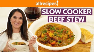 How to Make Slow Cooker Beef Stew  Get Cookin  Allrecipes [upl. by Aihsi]