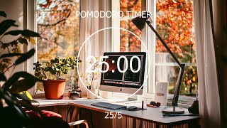 255 Pomodoro 🐻 Autumn Lofi Deep Focus StudyWork Concentration chill lofi hip hop beats [upl. by Kreiner]