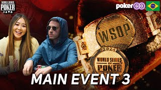 Koray Aldemir Maria Ho e Tom Dwan são os destaques do dia 3 do Main Event [upl. by Kara-Lynn]