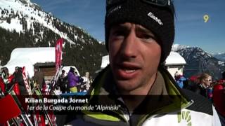 Alpiniski lunique épreuve mondiale de cet hiver organisée en Suisse cétait aux Marécottes [upl. by Arriet]