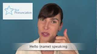 English Pronunciation  Record a Clear Professional Voicemail Greeting [upl. by Ettedanreb]