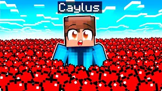 Minecraft But Caylus Has 1000000 HEARTS [upl. by Ikciv]