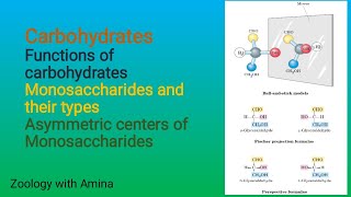 Carbohydrates  Monosaccharides  Asymmetric centers of Monosaccharides explained with formulas [upl. by Eldridge207]