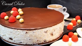 TARTA DE STRACCIATELLA SIN HORNO MUY FÁCIL [upl. by Julee]