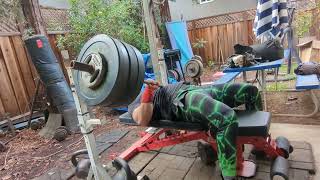 385 bench press fail [upl. by Enirol]