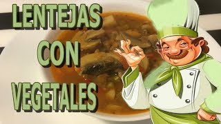 🥣SOPA DE LENTEJAS Y VEGETALES🍵┃👩🏽‍🍳KARMEN KOCINA👩🏽‍🍳 [upl. by Xylina]