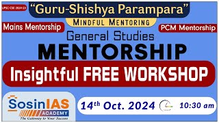 General Studies Mentorship Insightful Free Workshop [upl. by Slack]