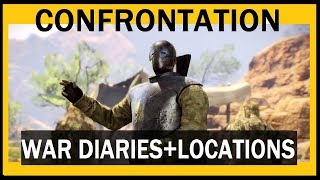 SNIPER ELITE III CONFRONTATION WAR DAIRY COLLECTIBLES  MAP LOCATIONS [upl. by Harrod]