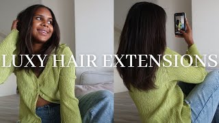 Luxy Hair 12” Seamless Extensions Review [upl. by Alenas109]