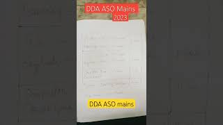 DDA ASO result 2023  DDA ASO mains exam pattern dda dsssb study ssccgl rrbntpc ssc uppolice [upl. by Onateag966]