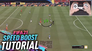 FIFA 21 SPEED BOOST TUTORIAL THE BRIDGE  NEW FANTASTIC FEATURE [upl. by Ronyar442]