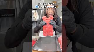 🥶Making the viral Frozen Giant Gummy lifehacks frozengummy hacks [upl. by Astred]