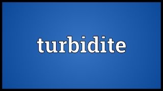 Turbidite Meaning [upl. by Mukul]