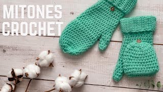 🤗Mitones  guantes sin dedos a crochet paso a paso [upl. by Whang]