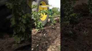 John Deere 5100E with Clemens GSP Disks HillingUp Grapevines Before Winter [upl. by Laet799]