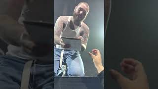 Post Malone draws person a tattoo at his concert in Toronto shorts [upl. by Leunamesoj711]