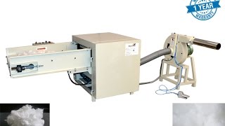 Polyester Fiber Opening Blowing Stuffing amp Filling Machine for Making Pillow and Cushion [upl. by Eelreveb]