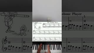 32Piano Lesson Learning John Thompsons Grade 2  Lesson 4  the trombone player [upl. by Corel]