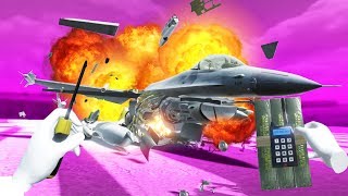 I TOOK APART A JET WITH NOTHING MORE THAN A SCREWDRIVERAND C4 in Disassembly VR [upl. by Solakcin]