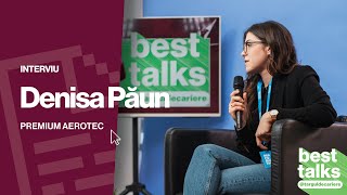 🎙️ PREMIUM AEROTEC  DENISA PĂUN  Best Talks  Târgul de Cariere  BRAȘOV [upl. by Grote]